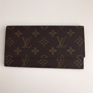 Authentic LV monogram wallet/checkbook cover